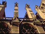 Gothic church butresses